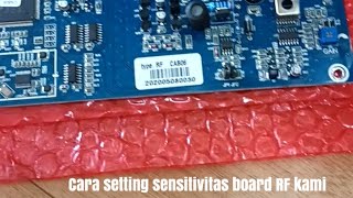 BOARD C 301L RF : How to  setting sensitivity Our Board EAS anti-theft system