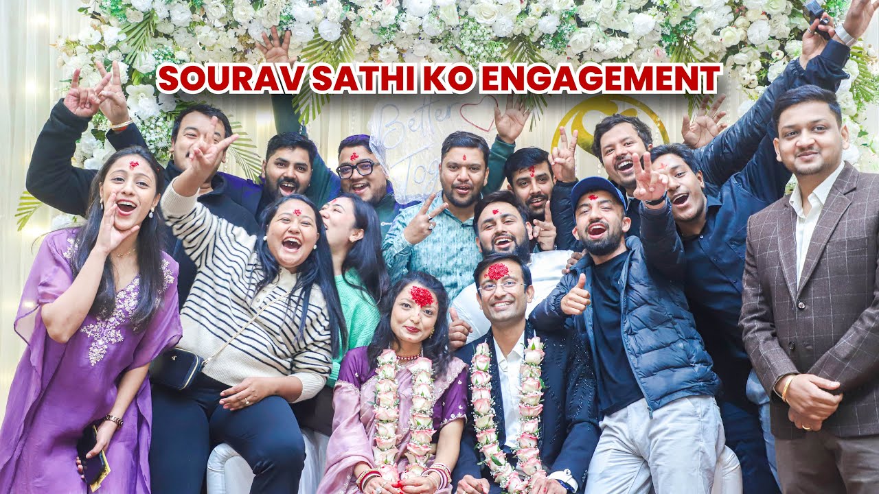 Sathi ko Engagement ma sab jana sanga vetvayo ||PCMS Gang|| Dami ramailo vayo