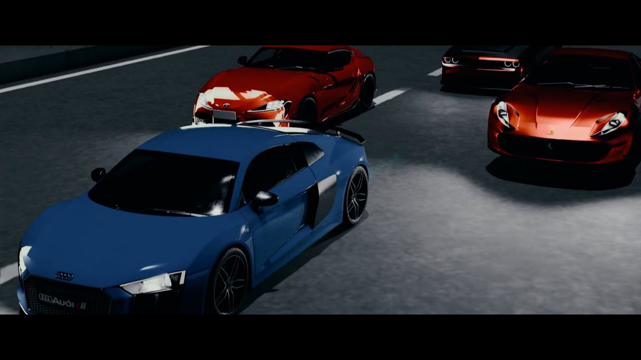 CARS TUNERS SCENE IN BLENDER YouTube