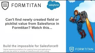 How to locate newly created fields and picklist value from Salesforce in FormTitan