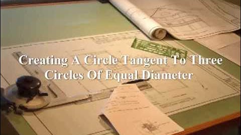 Deltacad - Creating A Circle Tangent To Three Circles Of Equal Diameter