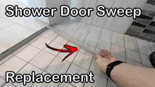 How to Replace a Shower Glass Door Sweep