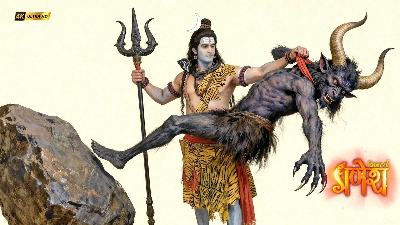 कैलाश पर आतंक मचाने वाले राक्षस को महादेव ने पहाड़ से फेंका | Vighnaharta Ganesh | Devotional Series