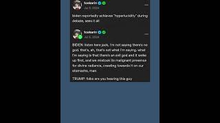 Biden Gets Hyperlucidity, Tumblr Post #tumblr #tumblrpost #tumblrtextpost