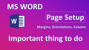 Page setup Drop cap Margins Orientation Watermark page color and Page border #office365 #msword
