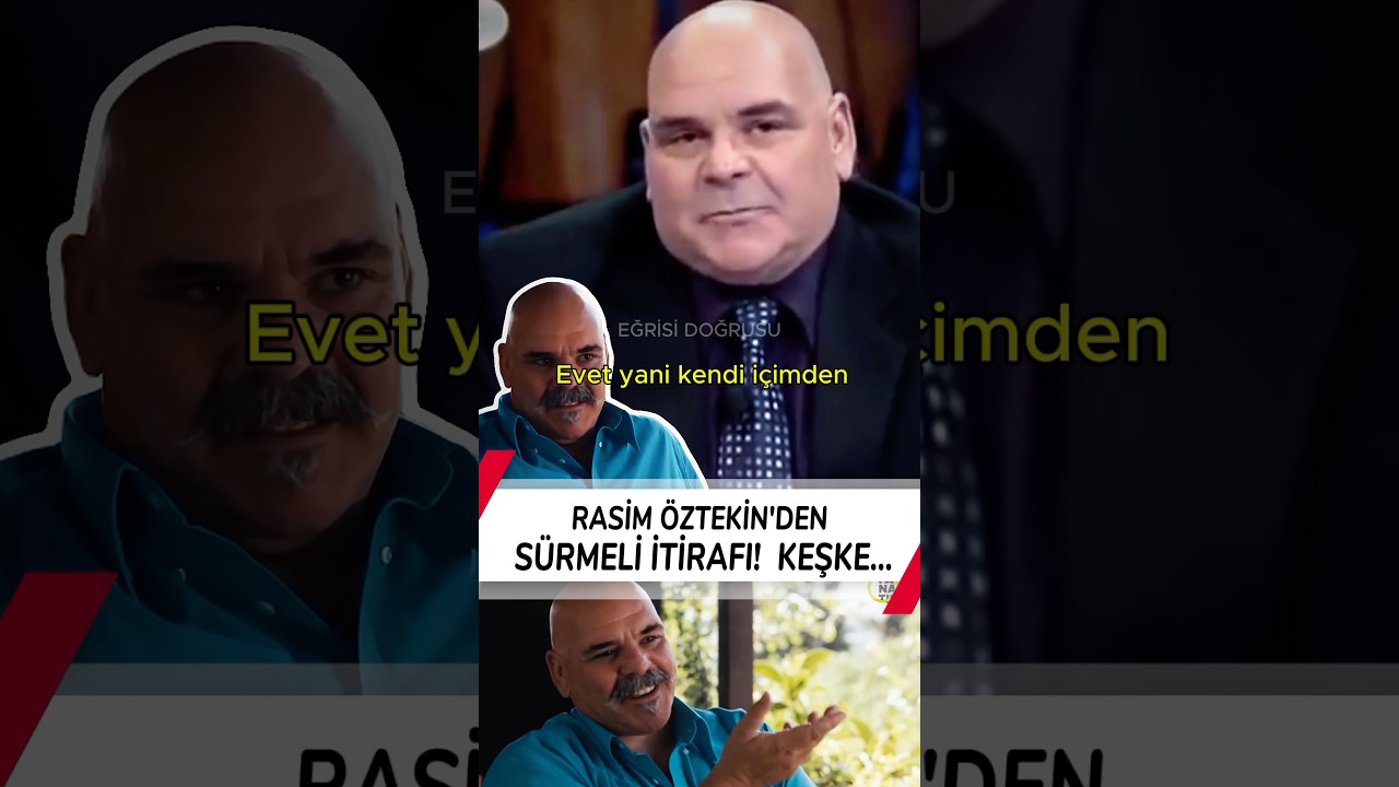 Rasim Öztekin'den Sürmeli İtirafı! Keşke Dedim...