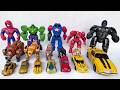 Ultimate Transformers BEASTS &amp; BUMBLEBEE Car Robots: Marcvel AVENGERS MECH STRIKE Toy Collection