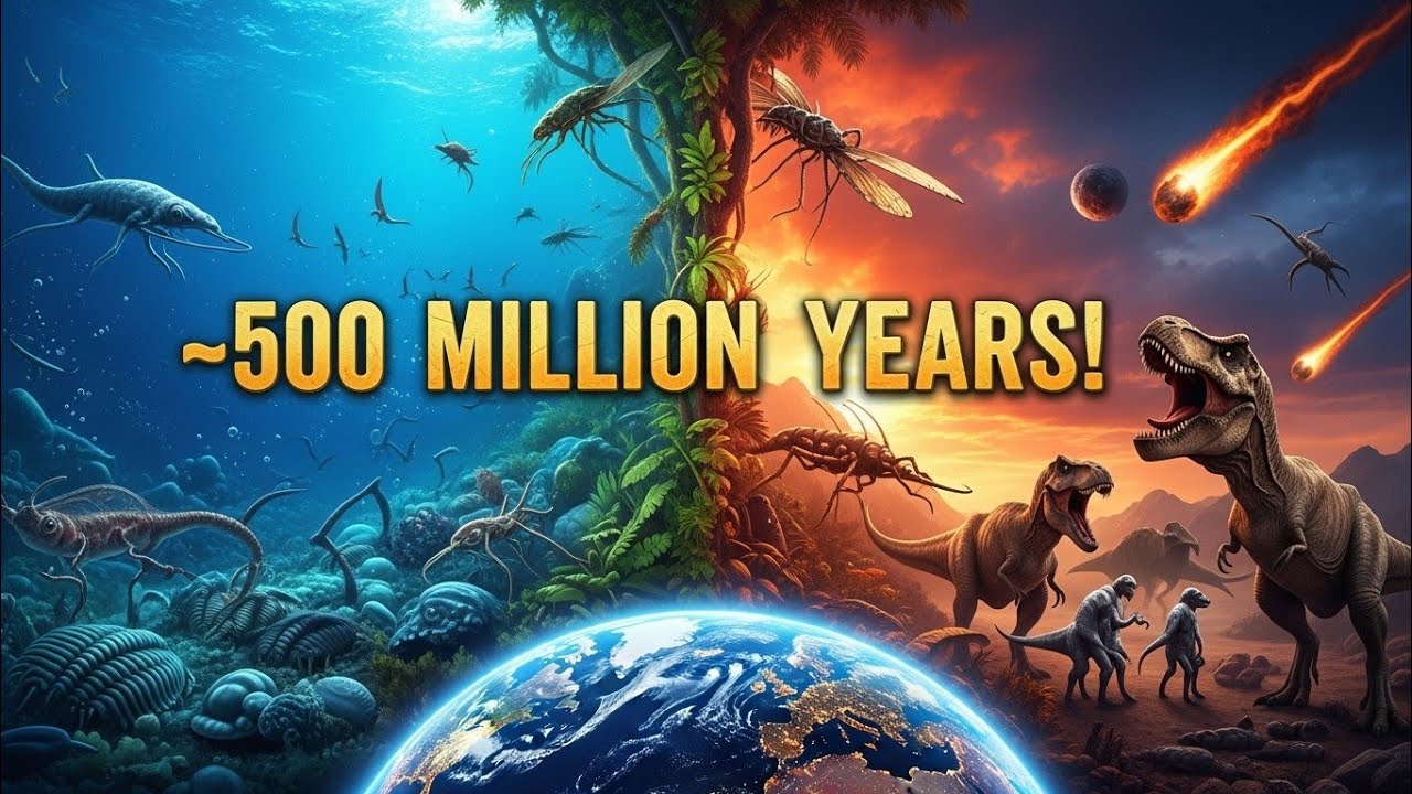 Доисторическая Земля: путешествие сквозь 500 миллионов лет 🌍 | От кембрийских морей до вымирания ...