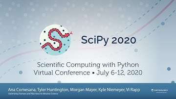 Optimizing Humans and Machines to Advance Science | SciPy 2020 | Ana Comesana