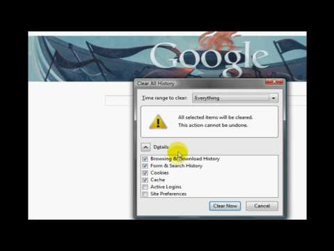 How to Clear Your History, Cache and Cookies in Firefox, Internet Explorer and Google Chrome.