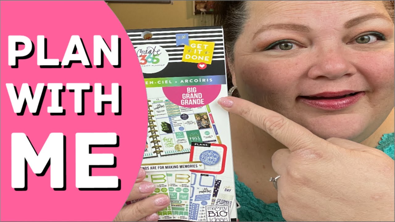 Plan With Me - FREE Printable and ME & My Big Ideas Happy Planner BIG  365 Create Sticker Packs