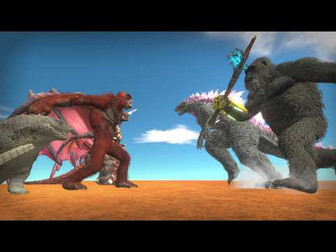 Shimo vs Godzilla & Kong - Team Battle Kaiju