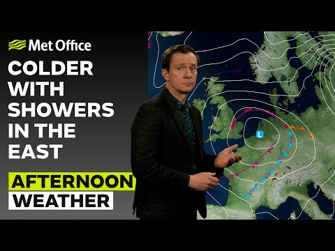 27/11/23 – rain moving south. Feeling colder – afternoon weather forecast uk – met office weather