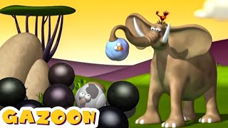 Gazoon -  Burung Unta Berguling 🎳 Gajah Kartun | Kartun Hutan Lucu untuk Anak-anak