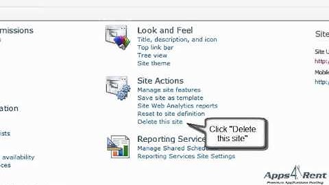How to Delete a SharePoint subsite