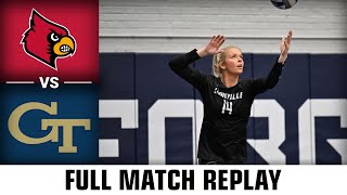 Louisville vs Georgia Tech Full Match | 2022 ACC Volleyball screenshot 5