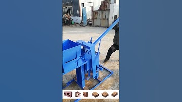 small hand press earth soil clay issbs interlock brick making machine for lego bricks #bricks