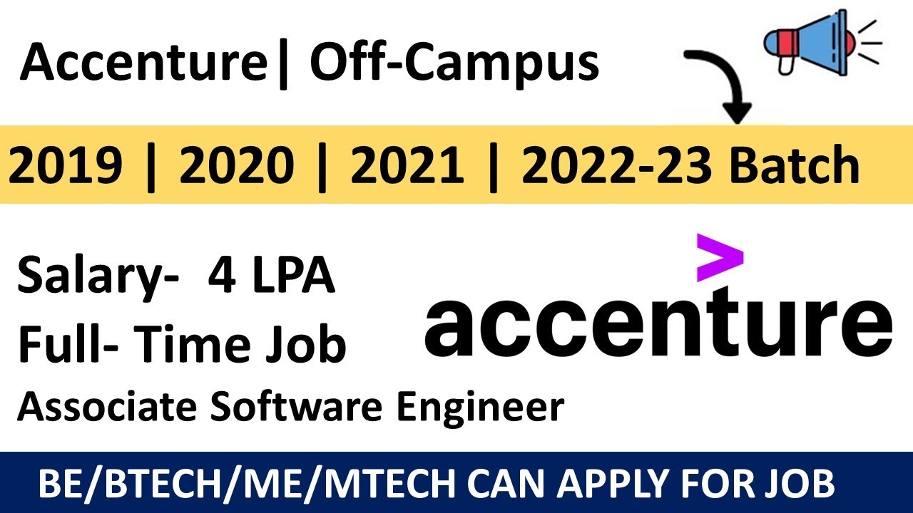 Accenture hiring for Associate Software Engg (ASE) | Accenture Off ...