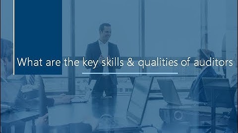 What are the key skills and qualities of auditors
