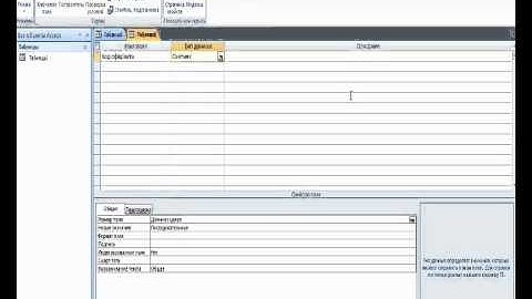 Типы данных в MS ACCESS