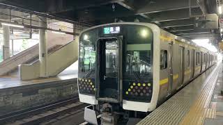 宇都宮線 E131系TN10編成　ワンマン普通　黒磯行き発車シーン。【宇都宮駅にて】