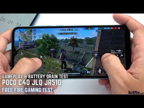 Poco C40 Test game Free Fire Mobile | JLQ JR510, 4GB RAM