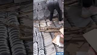 Thousands of Concrete Tiles Perfectly Laid in This Jaw-Dropping Timelapse