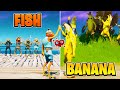 I hosted a FISH & BANANA Fashion Show in Fortnite... (The war is over)