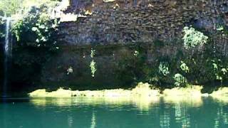 Water Fall and Columnar Basalt IRON Oxide II Southern Chile