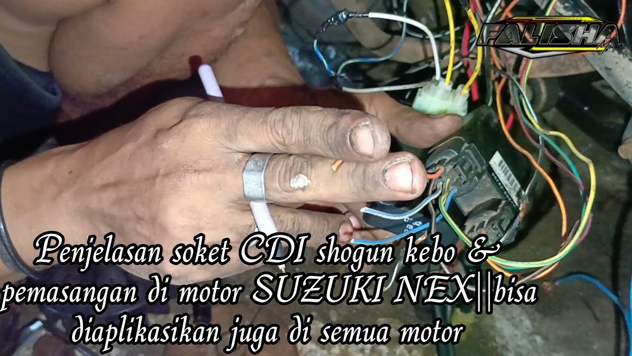 Penjelasan soket CDI shogun & pemasangan di motor SUZUKI NEX||bisa diaplikasikan juga di semua motor