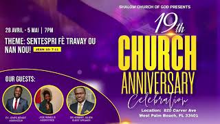 Shalom Church of God | Anniversary Revival | 1ère Soiree | Sentespri fe travay ou nan nou!