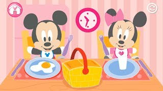 Disney Minnie Mi Primera Muneca Bebe Minie Y Bebe Mickey Comiendo Hora De Comer Disney Babies Youtube