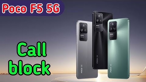 Contact block in Poco F5 5G, block unknown number in Poco F5 5G, block contact in Poco