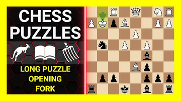 Chess Puzzles to Practice. Themes: Long puzzle, Opening, Fork. Learn Chess