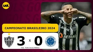 ATLÉTICO-MG 3 X 0 CRUZEIRO - CAMPEONATO BRASILEIRO 2024;VEJA OS GOLS