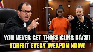 Judge Fleischer DESTROYS Defendant With 4 Open Gun Cases — Forced to Forfeit Every Weapon!