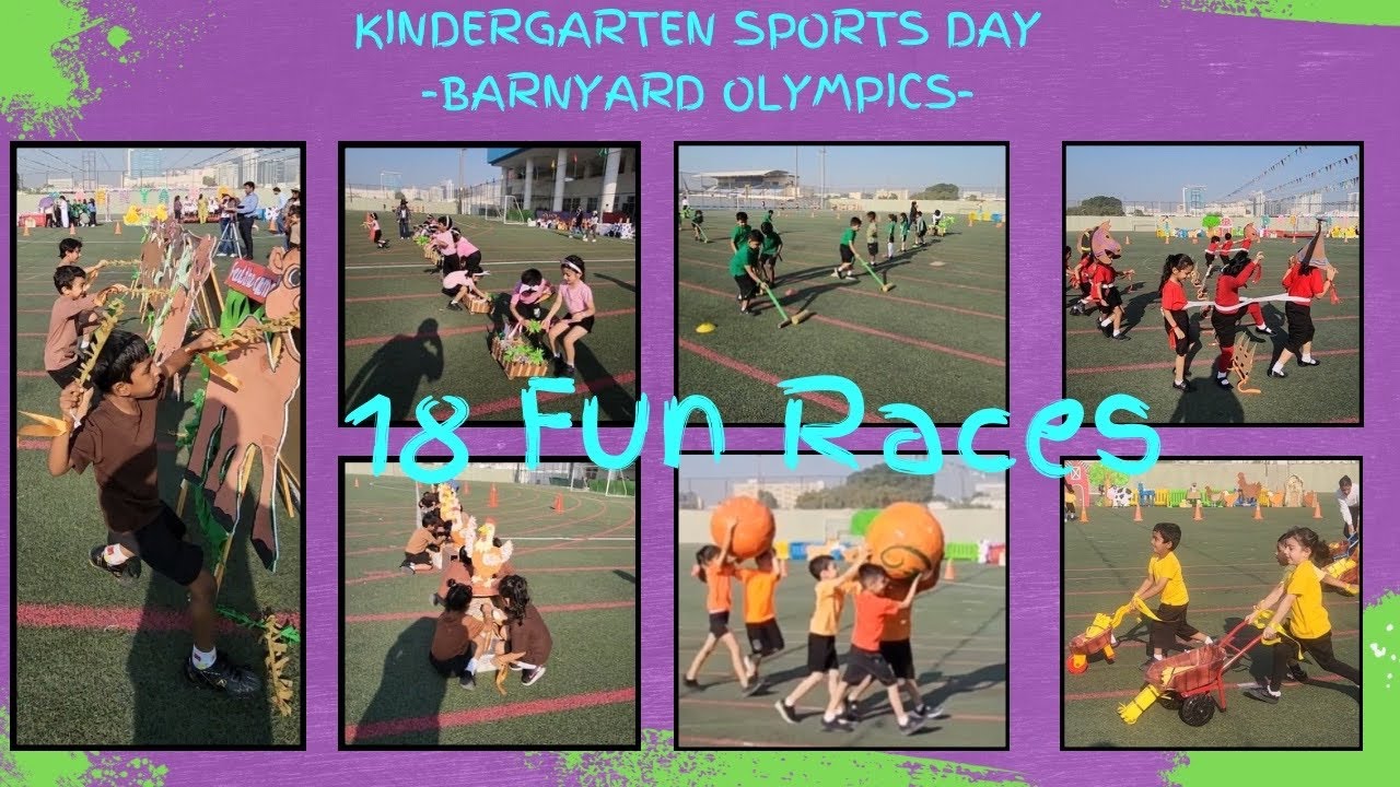 18 увлекательных забегов в честь Дня спорта в детском саду — Олимпиада Barnyard | pegames | Бег с...