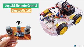 Arduino Joystick Control Bluetooth Car Using HC-05 Master and Slave