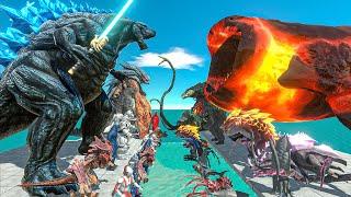 Godzilla Earth + Team Monster vs Bloop Lava + Team Sea Monster - ARBS screenshot 1