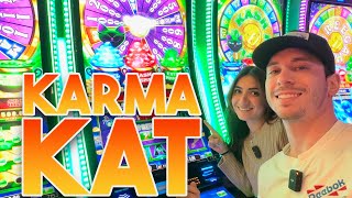Big Wins On The New Karma Kat Slot Machine At Coushatta Casino Resort!
