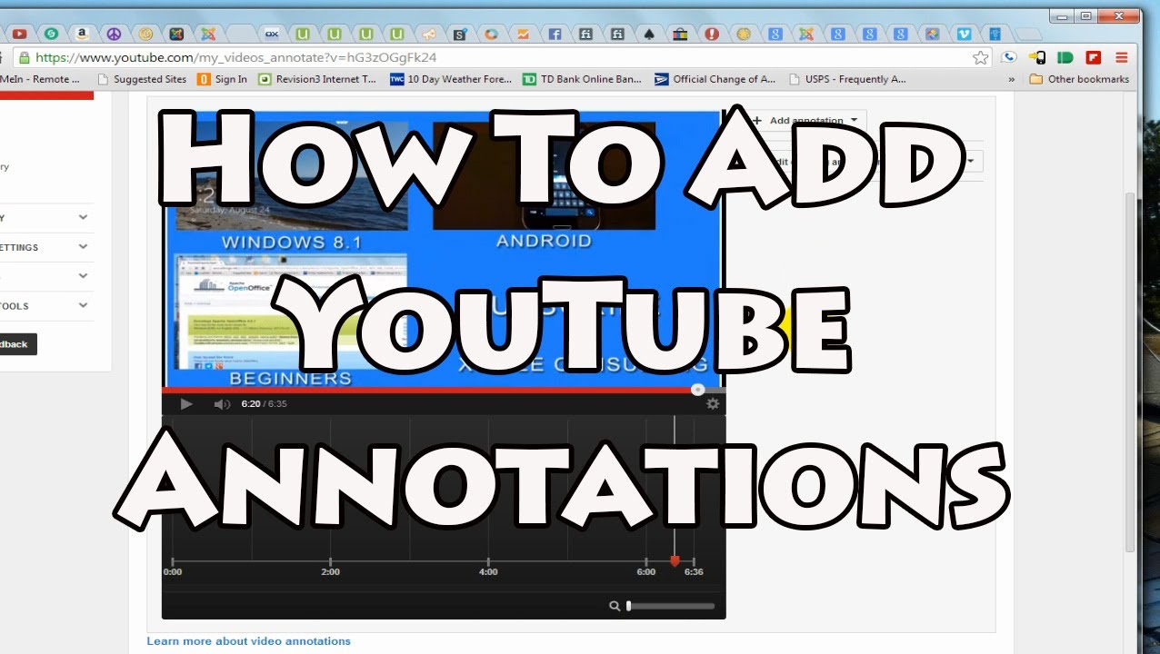 what is annotations youtube