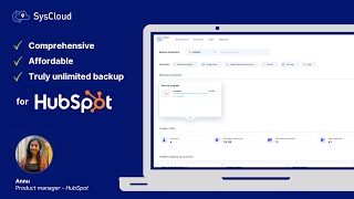 SysCloud Backup for HubSpot | Overview