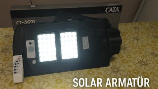 Solar Sokak Armatürü Cata Ct 4691 / Bedavaya Evinizi Aydınlatın
