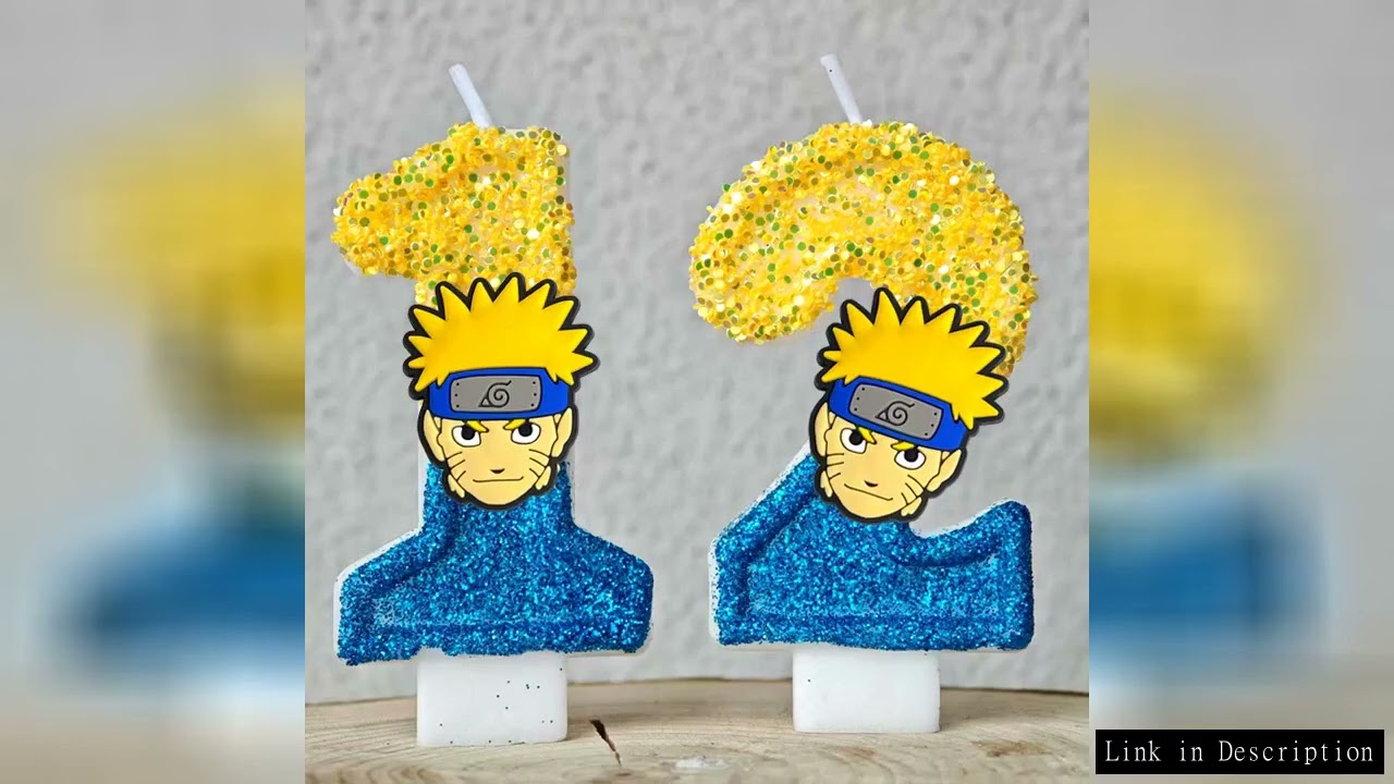 Naruto Candles Theme 0-9 Number Candles Cake Decorating  Baby Shower Cake Topper Kids Birthday Party