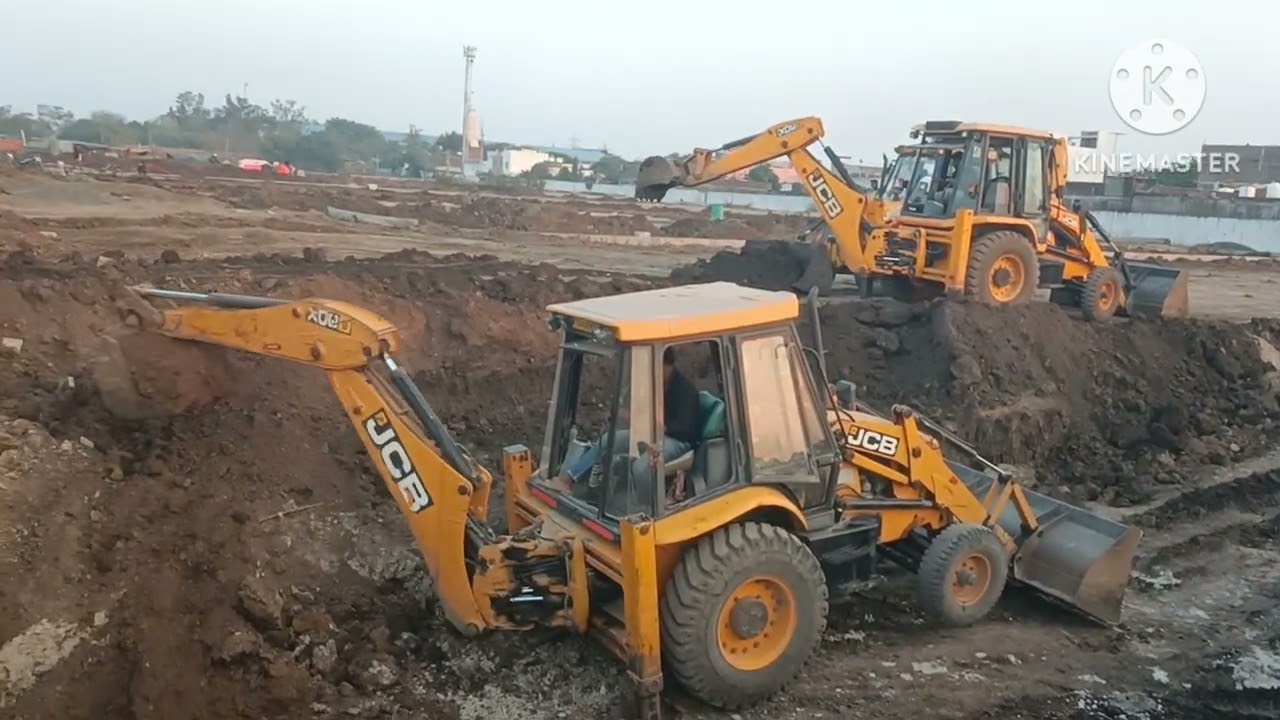 3-3 JCB-3DX ek sath me khatarnak scene bhai saab