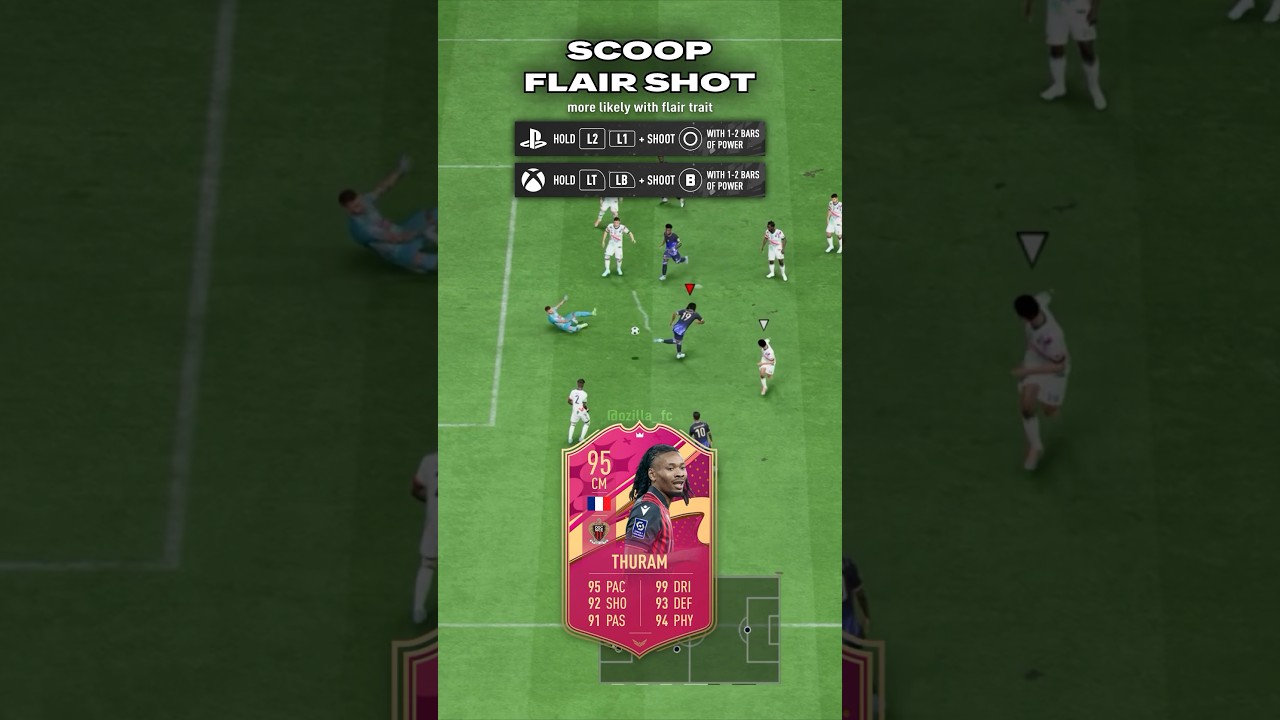 Clean Flair Shot Freekick Tactic with Thuram 😍 
