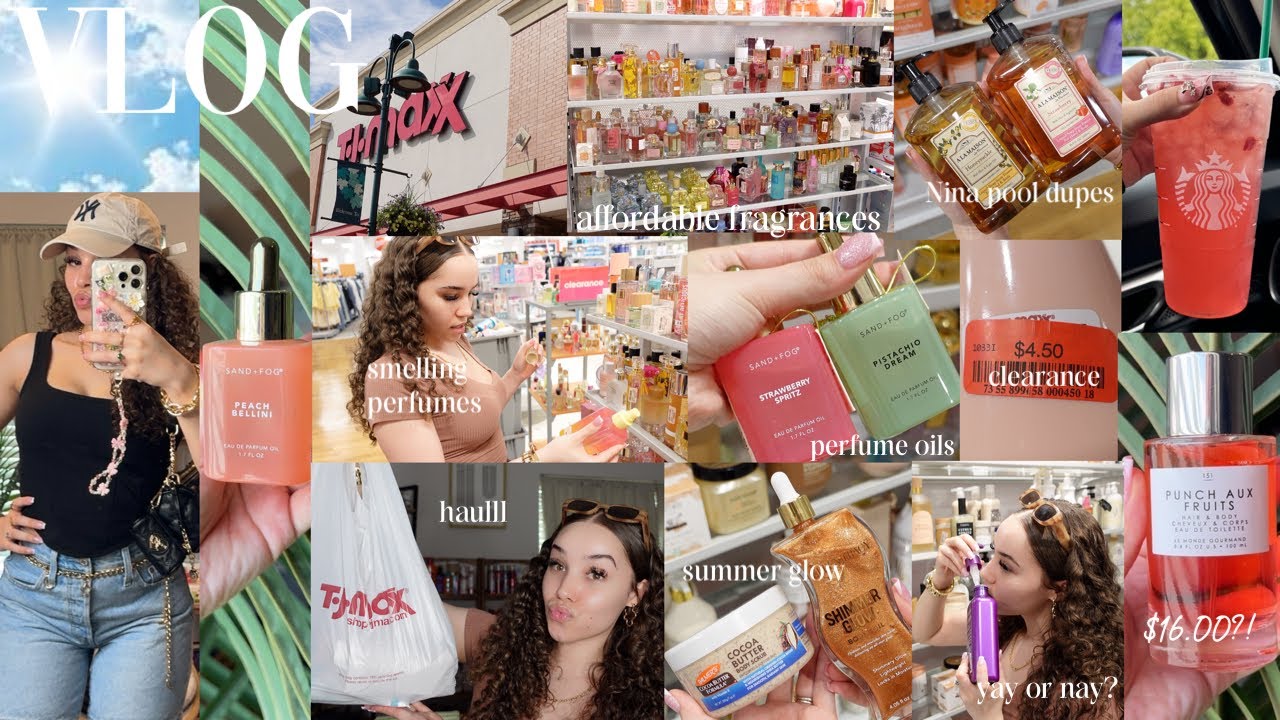 T.J. Maxx summer hygiene shopping VLOG (affordable fragrance +perfume oil +lotions +soaps +etc.)