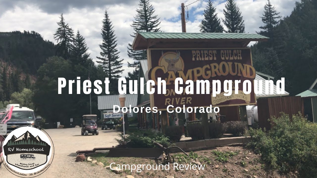 Priest Gulch Campground in Colorado between Telluride and Cortez