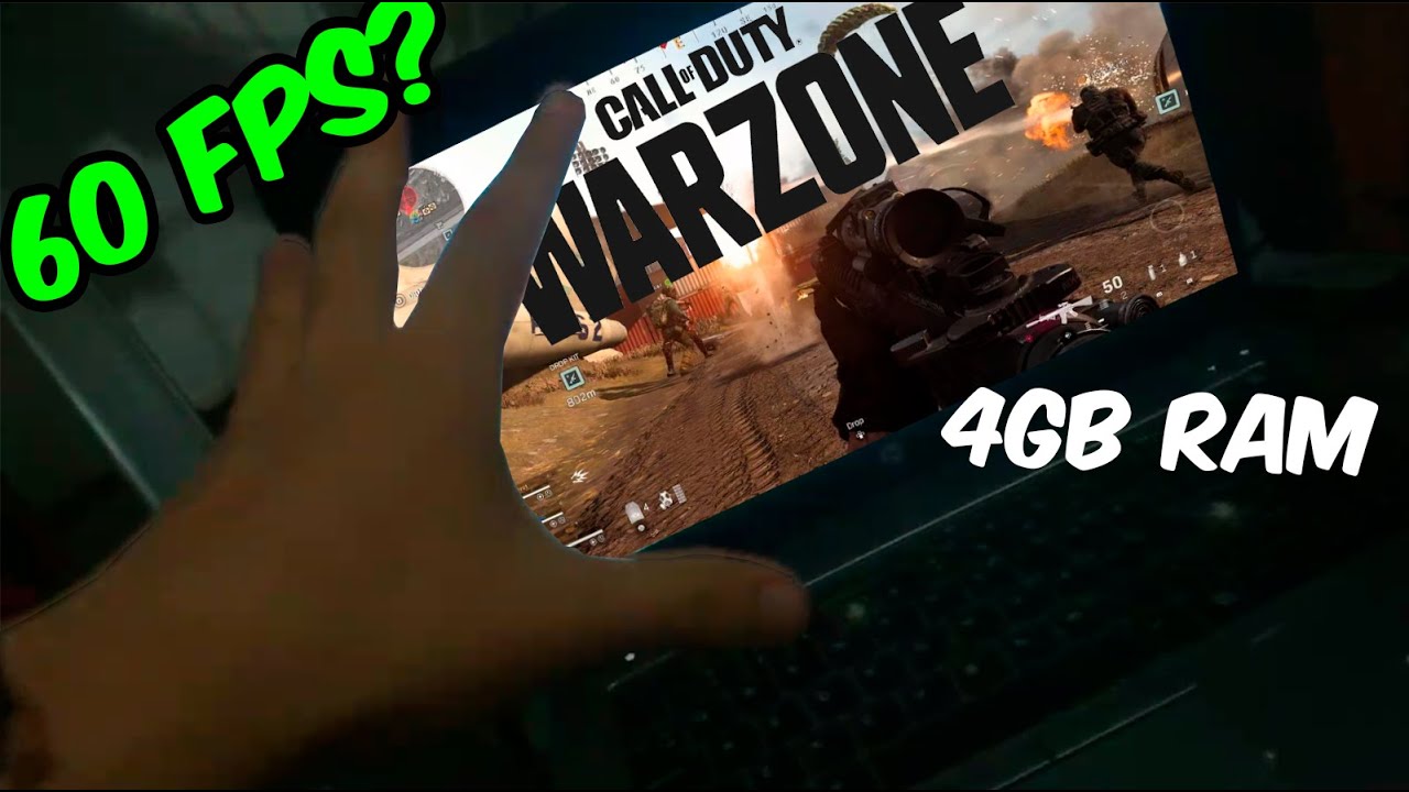 Traté de correr Warzone en una laptop de oficina (4gb de ram) y otros juegos