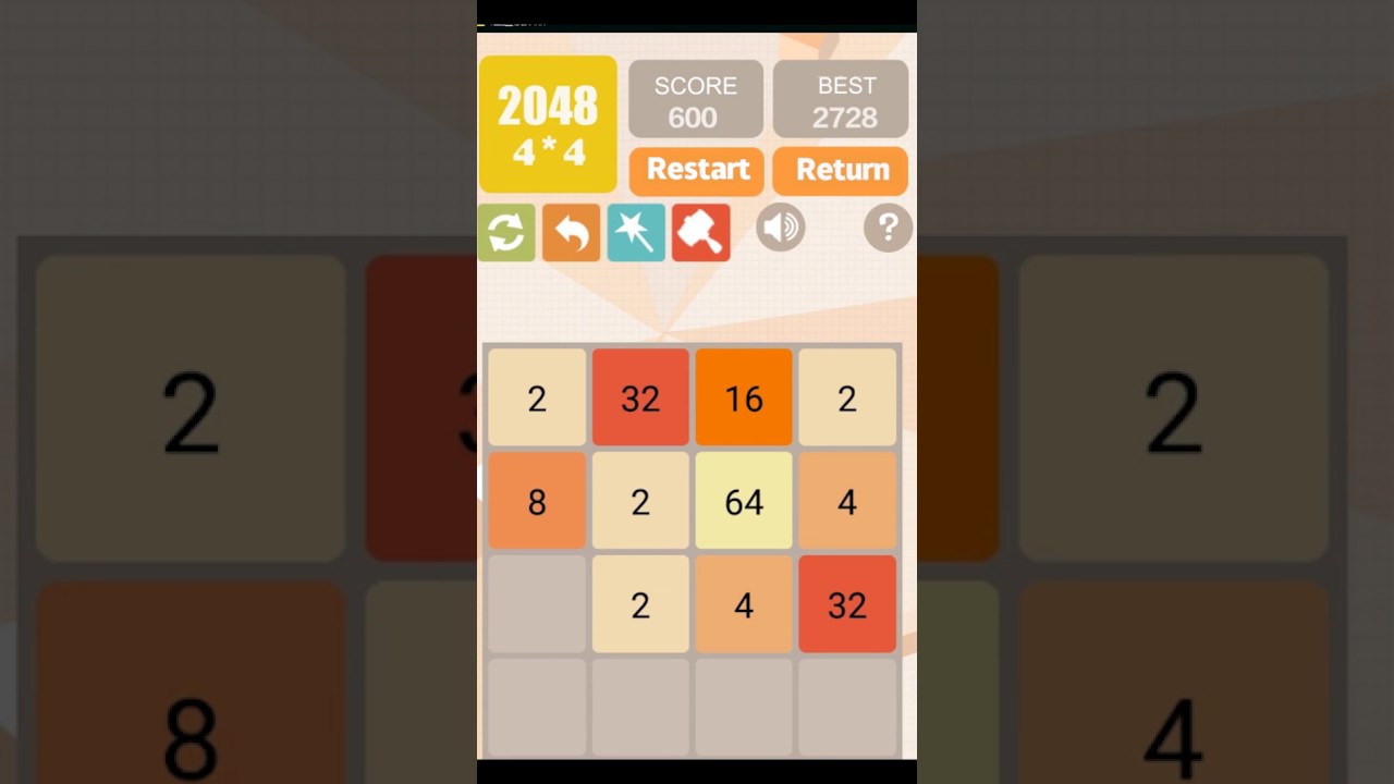 Very addictive game "2048".Solving and tip - YouTube